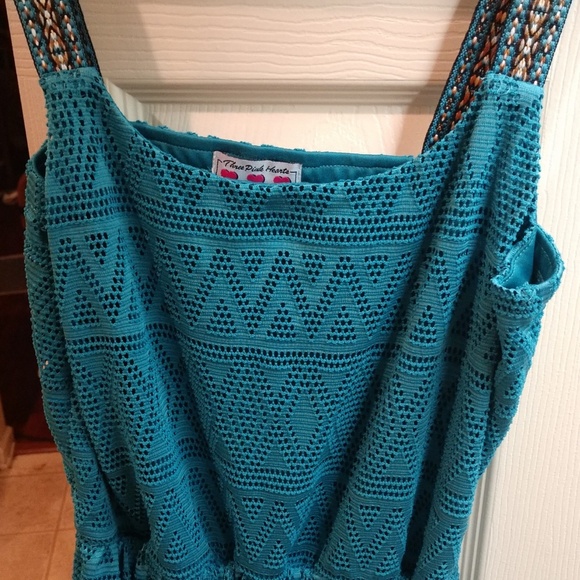 three pink hearts Dresses & Skirts - Three pink hearts sundress